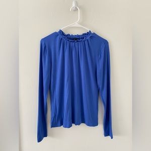 Ruffle neck blouse